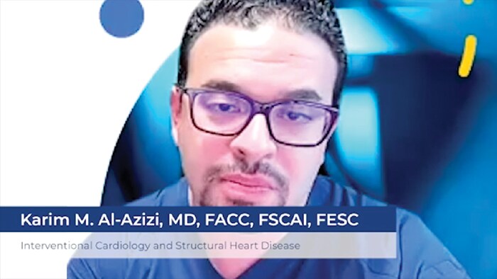 Video on Dr Al Aziz explaining contrast reduction on PCI