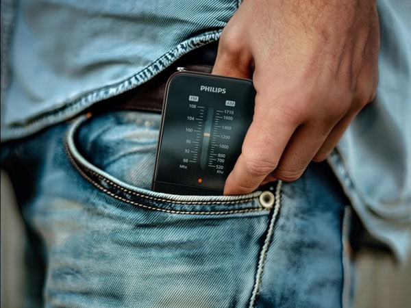 Mimořádně přenosná rádia Philips