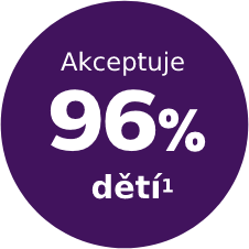 Akceptuje 96% dětí