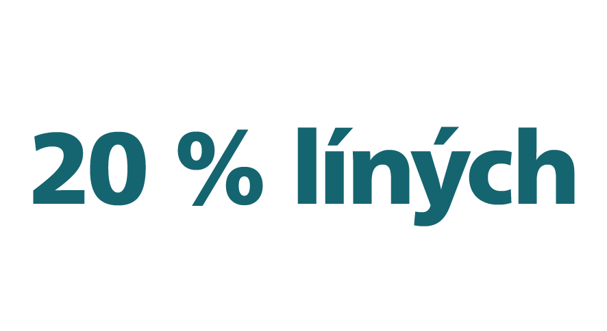 20 % líných