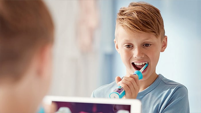 Čištění dětských zubů