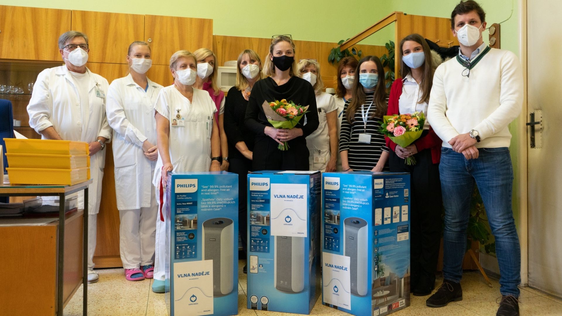Nemocné děti potřebují čistý vzduch. Zajistí jim ho Kapka naděje se společností Philips