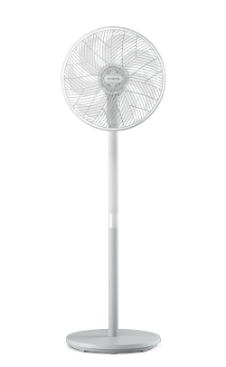 Vysoký bílý stolní ventilátor Philips řady 2000 s možností otáčení o 90 stupňů.