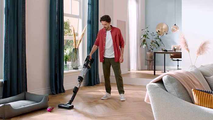 Bezdrátový vysavač Philips AquaTrio řady 9000 na vysávání a vytírání