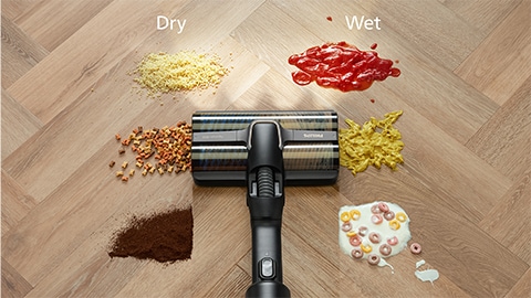 Bezdrátový vysavač Philips AquaTrio řady 9000 na vysávání a vytírání čistí mokré i suché nečistoty