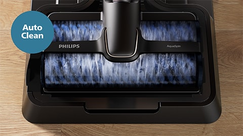 Hygienický systém automatického čištění bezdrátového vysavače Philips AquaTrio řady 9000 na vysávání a vytírání