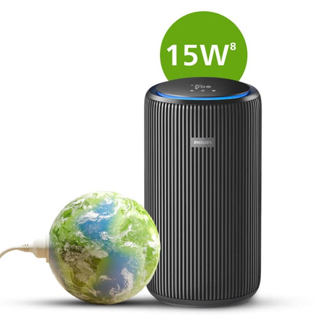 Čistička vzduchu Philips se zeměkoulí připojenou k drátu