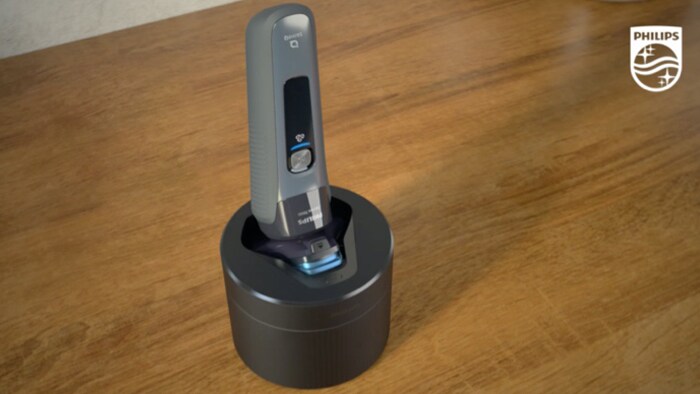 Používá se stanice Quick Clean Pod