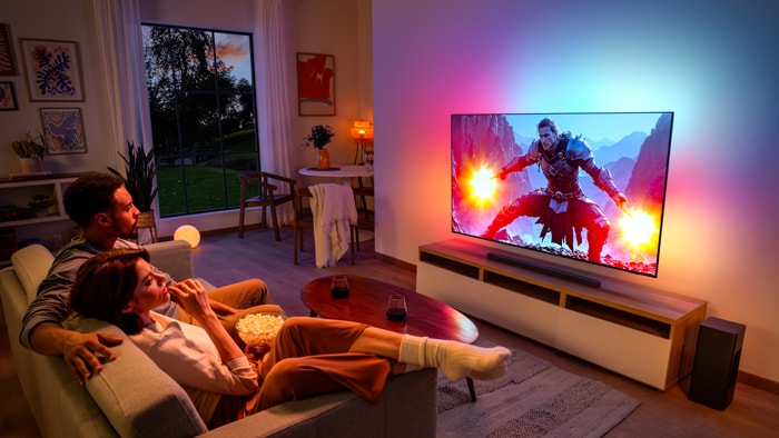 Umělá inteligence v televizorech s technologií Ambilight – jak to funguje?