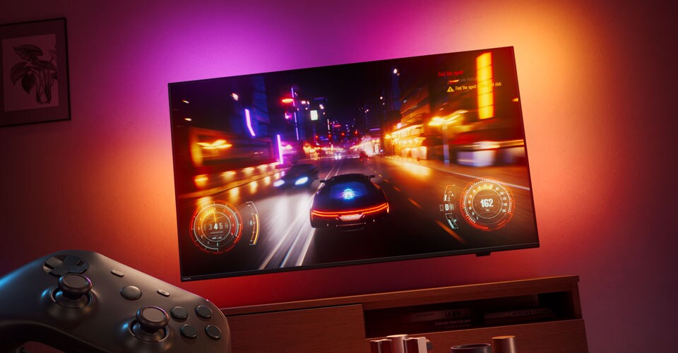 Technologie AI podporuje herní zážitek na televizorech Ambilight
