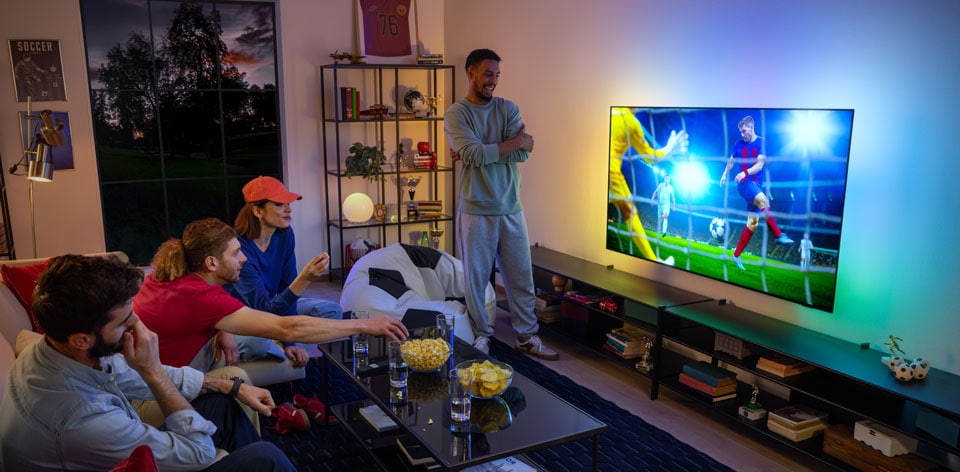 Sledujte zápasy na vysoce kvalitní televizi Ambilight