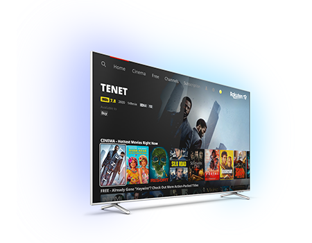 Televizor Smart TV se službou Rakuten TV