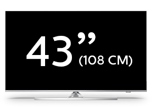 Řada televizorů Android 4K UHD LED řady Performance společnosti Philips s úhlopř. 108 cm (43 palců)