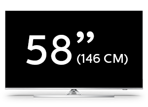 Řada televizorů Android 4K UHD LED řady Performance společnosti Philips s úhlopř. 146 cm (58 palců)
