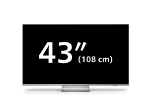 Řada televizorů Google TV 4K UHD LED řady Philips The One s úhlopř. 108 cm (43 palců)