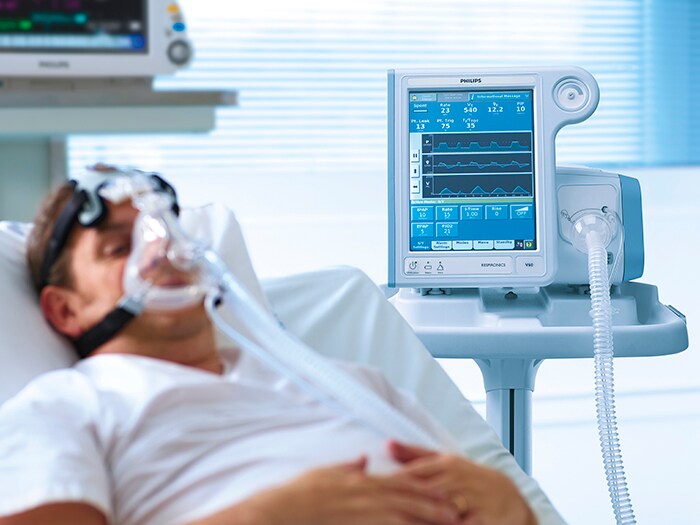 Philips Respironics V60 plus hospital ventilator (opens in a new window)