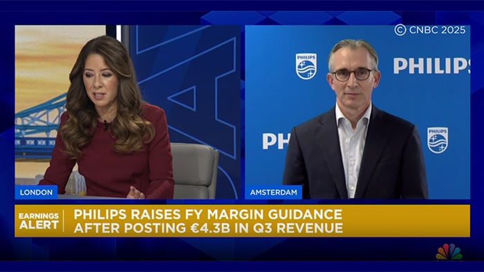 Q3 2025 results: Philips CEO Roy Jakobs on CNBC