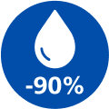Ikona O 90 % méně tuku