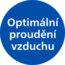 Ikona optimálního proudění vzduchu
